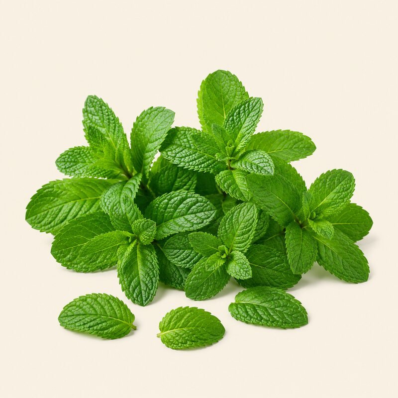 Hojas frescas de menta