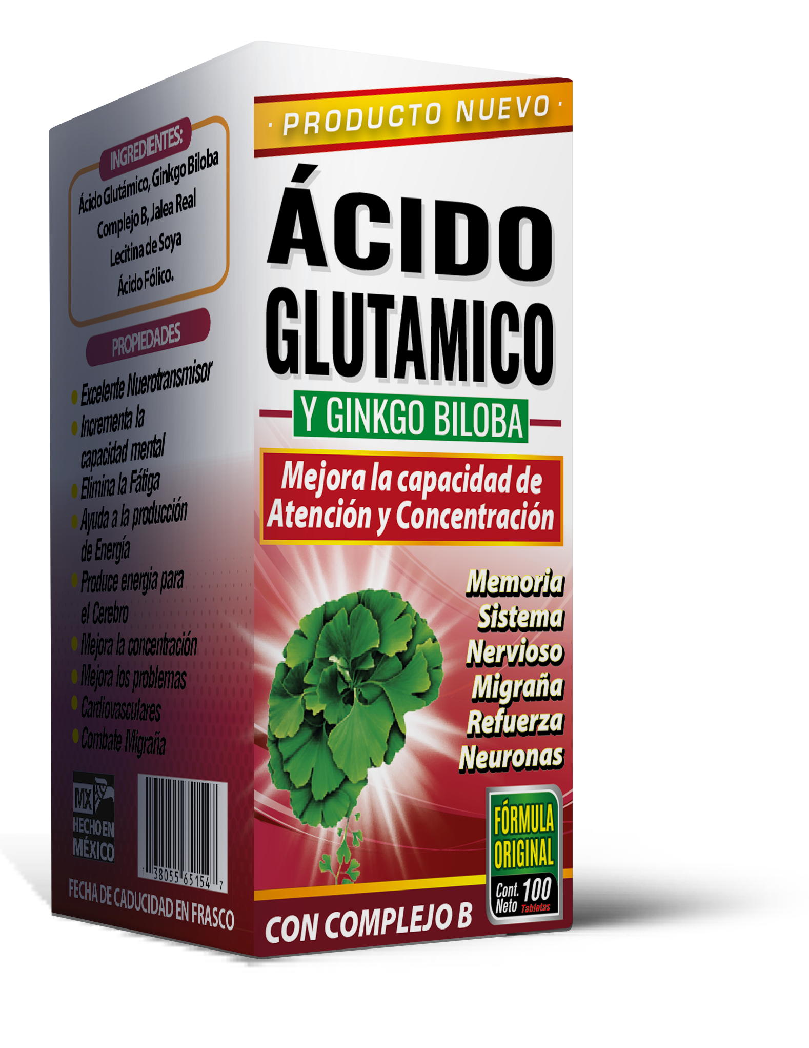 ACIDO GLUTAMICO Y GINGKO BILOBA